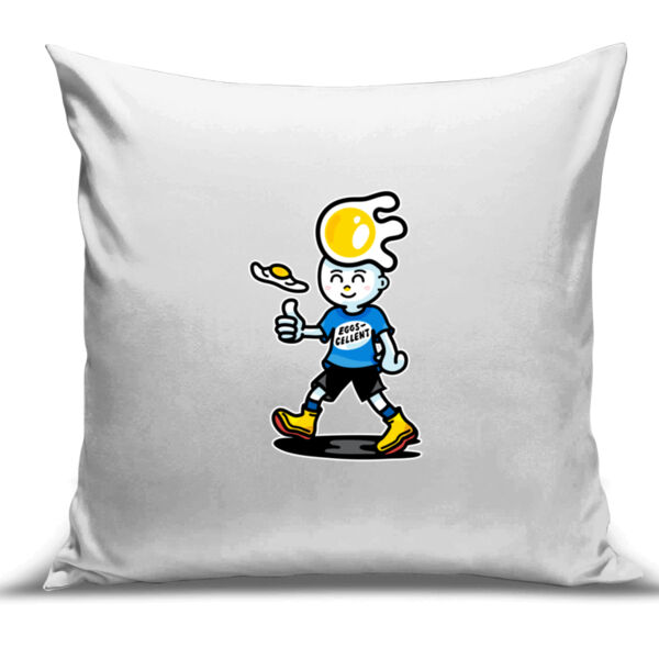 Eggscellent Mascot - Cushion Cover - 100% Linen Thumbnail