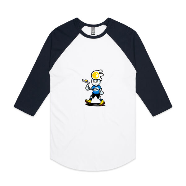 Eggscellent Mascot - AS Colour - 3/4 Raglan Baseball Sleeve Tee Thumbnail