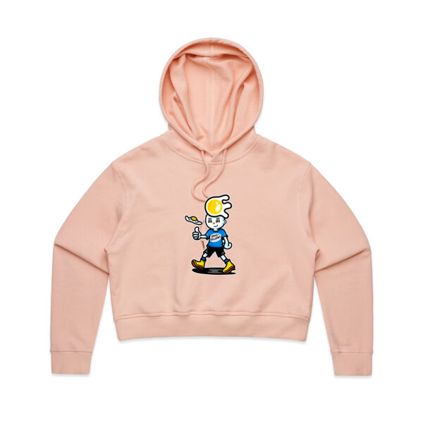 Eggscellent Mascot - AS Colour - Women's Crop Hood Thumbnail