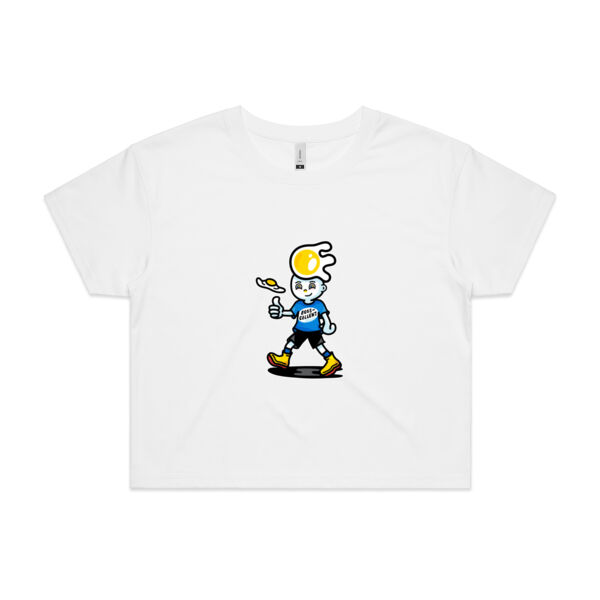 Eggscellent Mascot - AS COLOUR - Women's Crop Tee Thumbnail