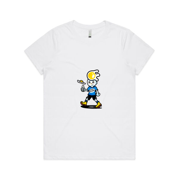 Eggscellent Mascot - AS Colour - Women's  Maple ORGANIC Tee Thumbnail