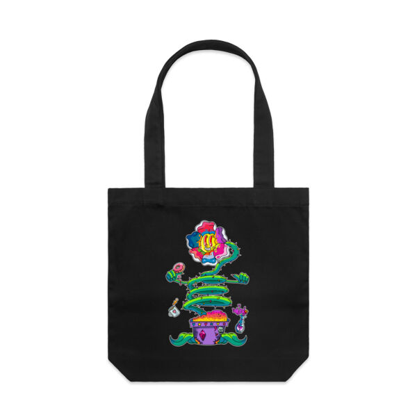 A Flower Just as Sane as You Are - AS Colour - Canvas Tote 'Carrie' Bag  Thumbnail