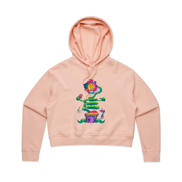 A Flower Just as Sane as You Are - AS Colour - Women's Crop Hood Thumbnail