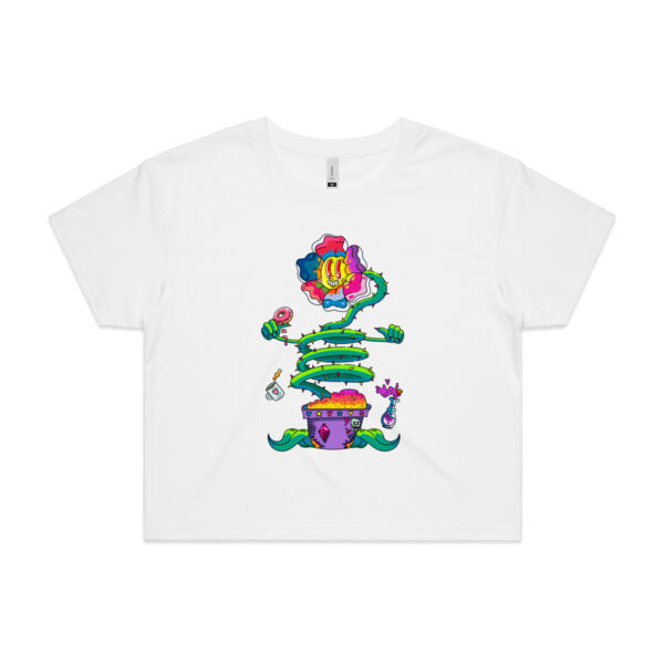 A Flower Just as Sane as You Are - AS COLOUR - Women's Crop Tee Thumbnail
