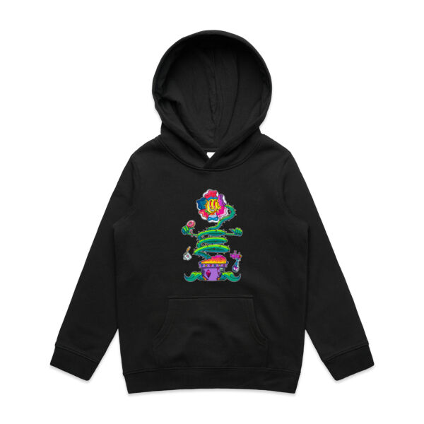 A Flower Just as Sane as You Are - AS Colour - Youth Supply Hood Sweatshirt Thumbnail