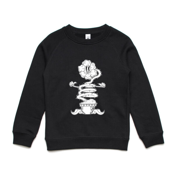 Happy Sentient Flower - AS Colour - Youth Supply Crew Sweatshirt Thumbnail