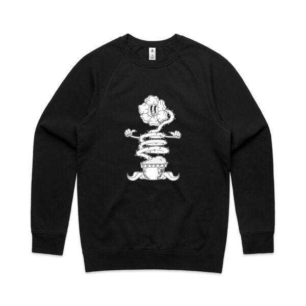 Happy Sentient Flower - AS Colour - Men's Supply Crew Sweatshirt Thumbnail