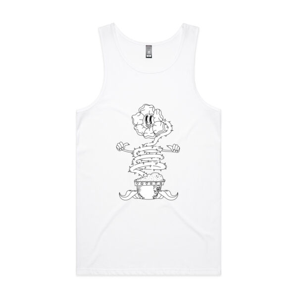 Happy Sentient Flower - AS Colour - Men's Lowdown Singlet Thumbnail