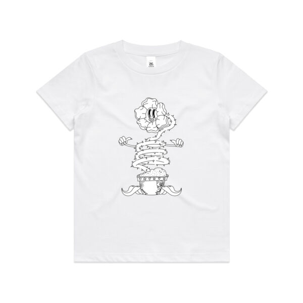 Happy Sentient Flower - AS Colour - Kids Youth Tee Thumbnail