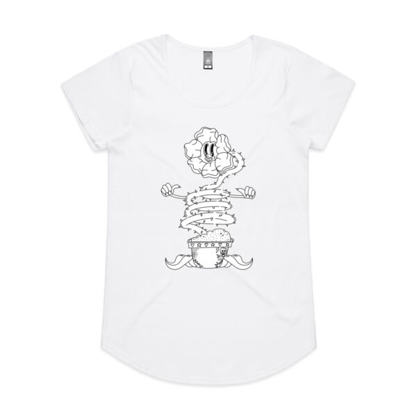 Happy Sentient Flower - AS Colour - Women's 'Mali' Scoop Tee Thumbnail