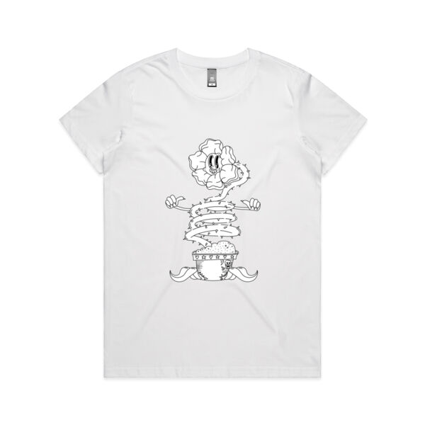 Happy Sentient Flower - AS Colour - Women's Maple Tee Thumbnail
