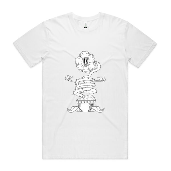 Happy Sentient Flower - AS Colour - Organic Staple Tee Thumbnail