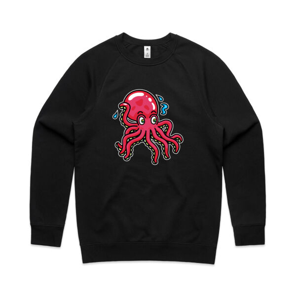 Octo in Red - AS Colour - Men's Supply Crew Sweatshirt Thumbnail
