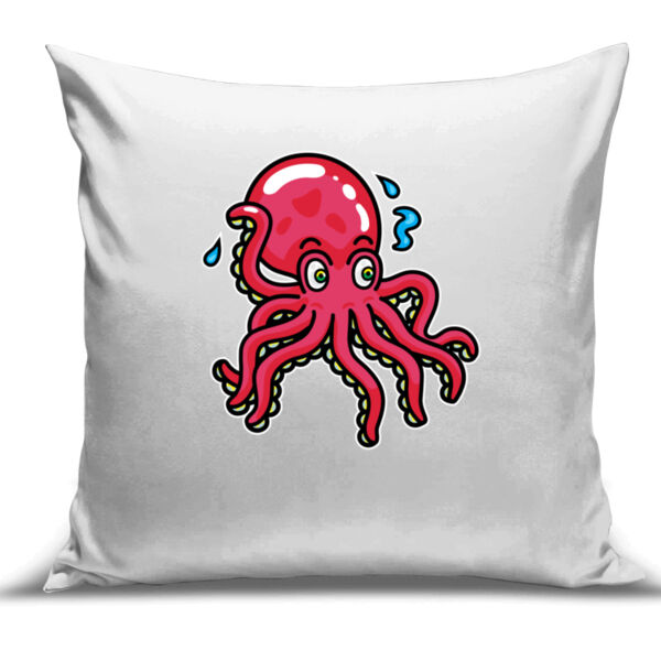 Octo in Red - Cushion Cover - 100% Linen Thumbnail