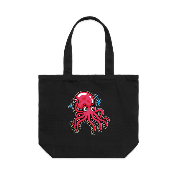 Octo in Red - AS Colour Shoulder Tote Bag Thumbnail