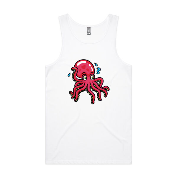 Octo in Red - AS Colour - Men's Lowdown Singlet Thumbnail