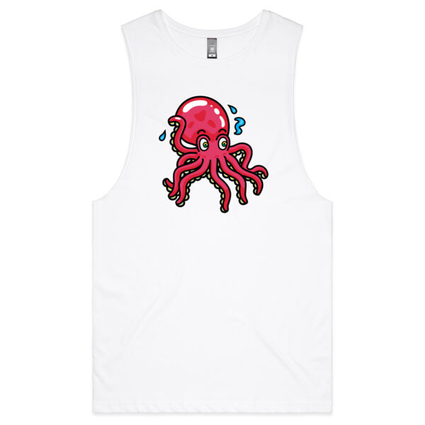 Octo in Red - AS Colour - Barnard Tank Top - Muscle Tee Thumbnail