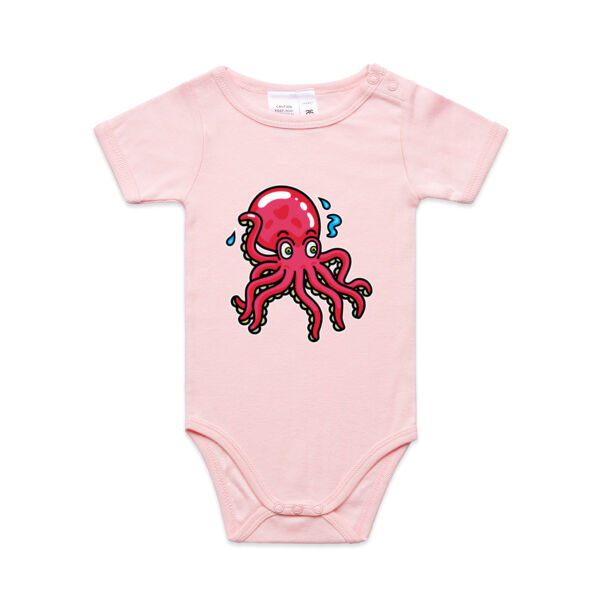 Octo in Red - AS Colour - Baby 'Mini-me' Onesie Romper Thumbnail