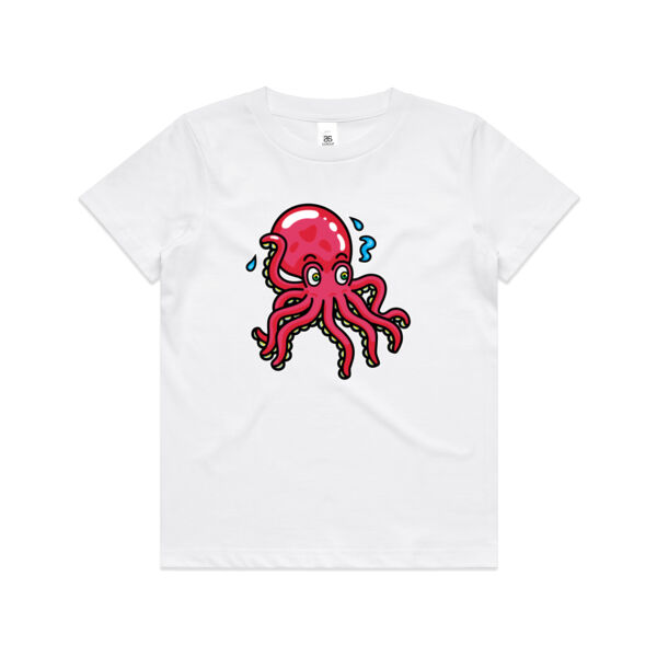 Octo in Red - AS Colour - Kids Youth Tee Thumbnail