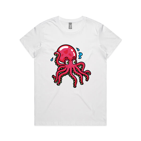 Octo in Red - AS Colour - Women's Maple Tee Thumbnail