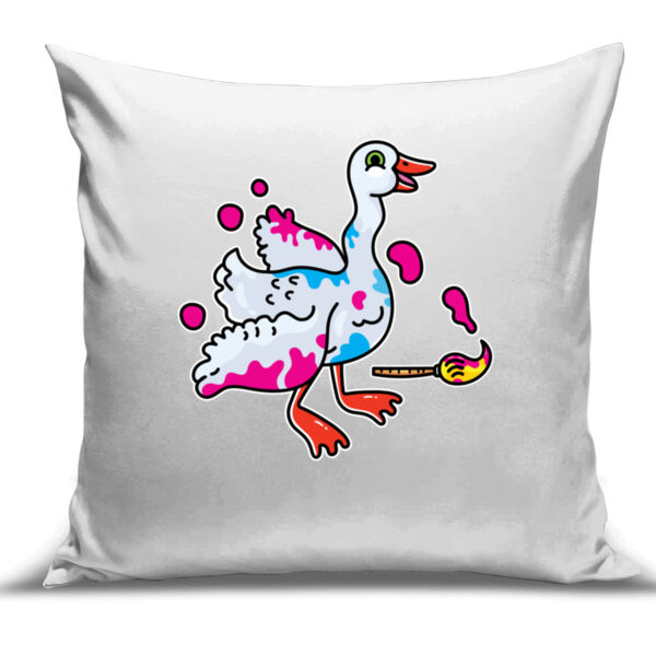 Paint it like a Goose - Cushion Cover - 100% Linen Thumbnail