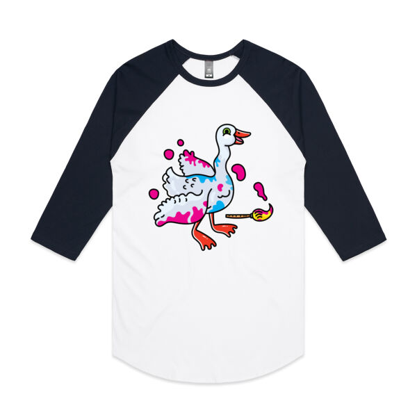Paint it like a Goose - AS Colour - 3/4 Raglan Baseball Sleeve Tee Thumbnail