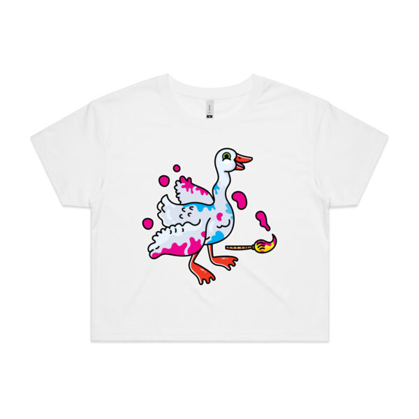 Paint it like a Goose - AS Colour - Women's Crop Tee Thumbnail
