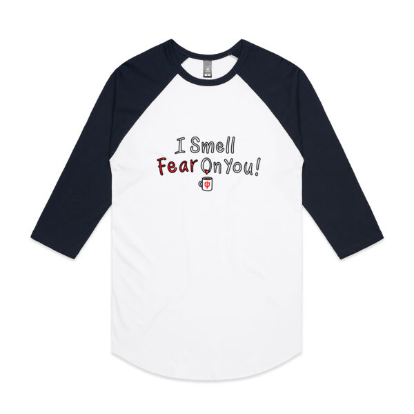 I Smell Fear on You! - AS Colour - 3/4 Raglan Baseball Sleeve Tee Thumbnail