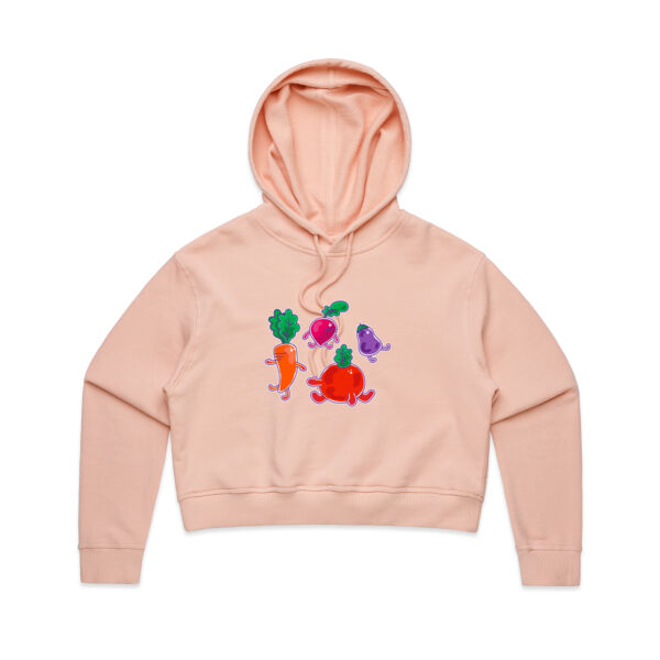 Veggie Critters - AS Colour - Women's Crop Hood Thumbnail