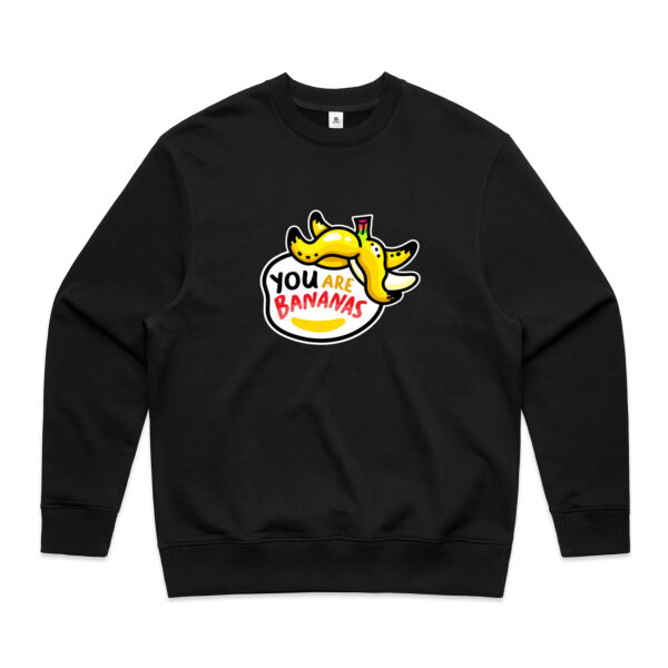 YOU ARE BANANAS! - AS Colour - Men's Heavy Crew Thumbnail