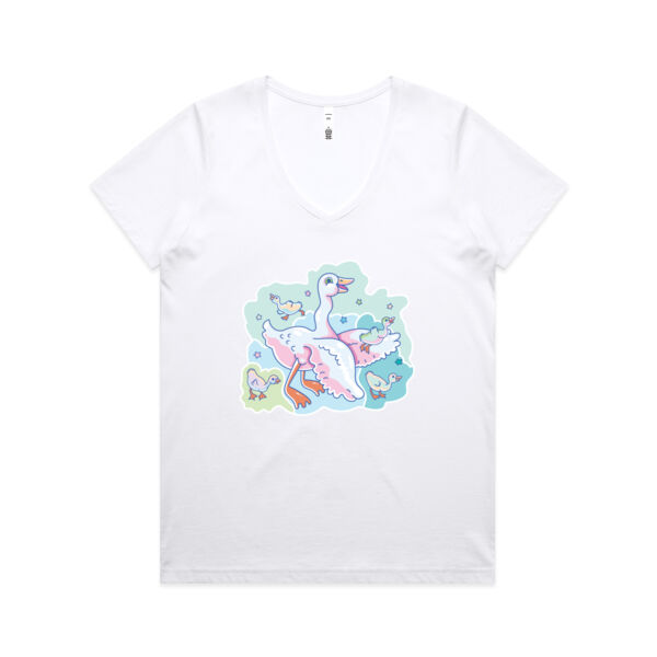 MotherGoose V2 - AS Colour - Women's Maple V Neck Tee Thumbnail