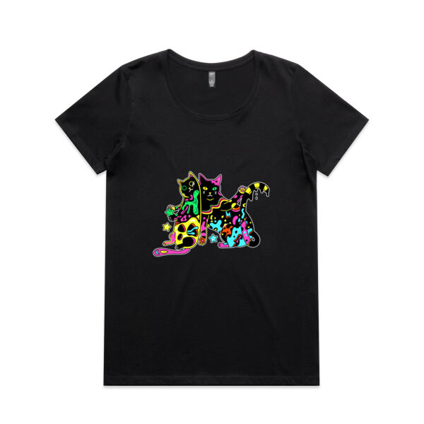 Cats of Neon - AS Colour - Women's Maple Scoop Tee Thumbnail