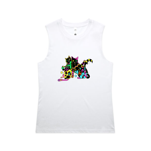 Cats of Neon - AS Colour - Women's Maple Tank Thumbnail