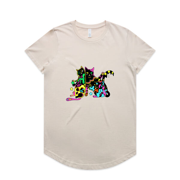 Cats of Neon - AS Colour - Women's Maple Curve Tee Thumbnail