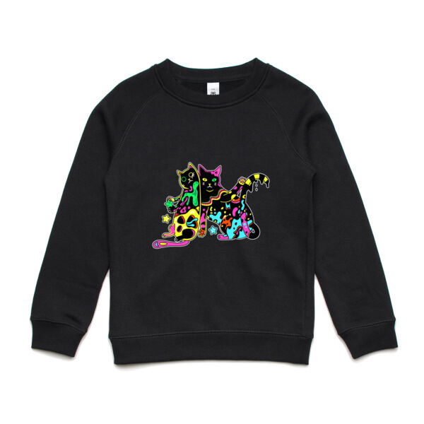 Cats of Neon - AS Colour - Youth Supply Crew Sweatshirt Thumbnail