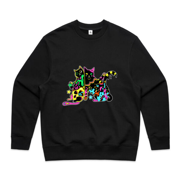 Cats of Neon - AS Colour - Men's Heavy Crew Thumbnail