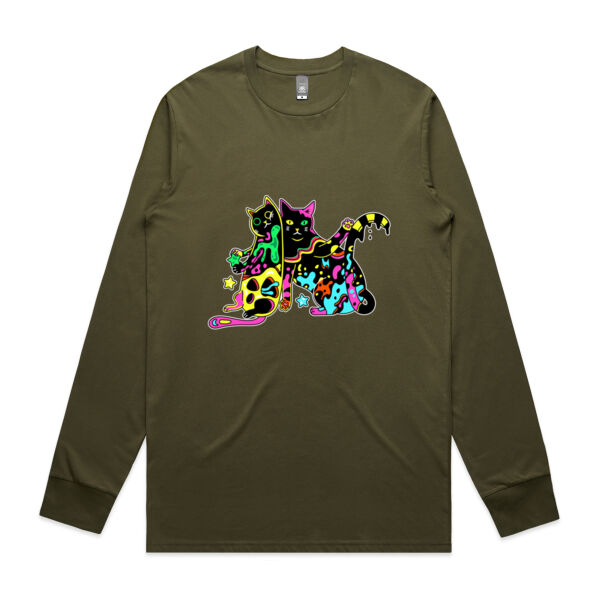 Cats of Neon - AS Colour -  Men's Staple L/S Tee  Thumbnail