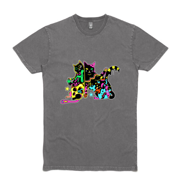 Cats of Neon - AS Colour Stone Wash Staple Tee Thumbnail