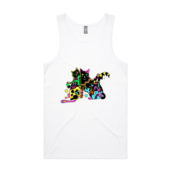 Cats of Neon - AS Colour - Men's Lowdown Singlet Thumbnail