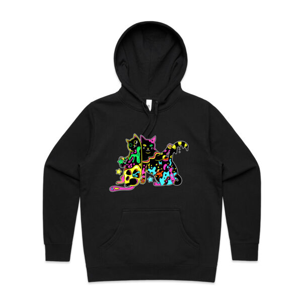 Cats of Neon - AS Colour - Women's Stencil Hood Thumbnail