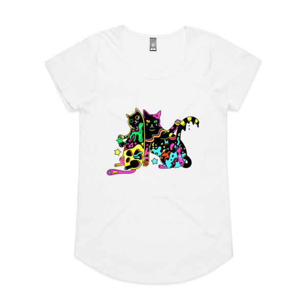 Cats of Neon - AS Colour - Women's 'Mali' Scoop Tee Thumbnail