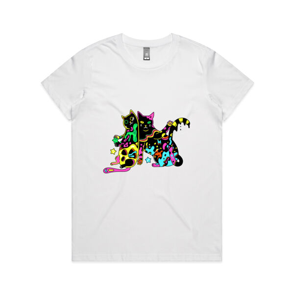 Cats of Neon - AS Colour - Women's Maple Tee Thumbnail