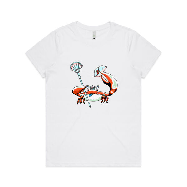 Crab King - AS Colour - Women's  Maple ORGANIC Tee Thumbnail