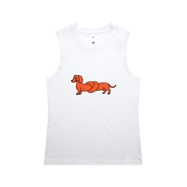 Sausage Dog - Pretzel Tan - AS Colour - Women's Maple Tank Thumbnail