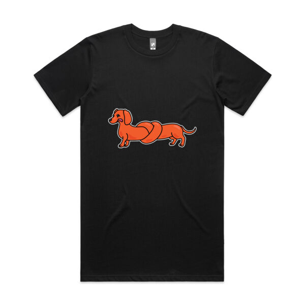 Sausage Dog - Pretzel Tan - AS Colour - Classic Plus Tee  Thumbnail