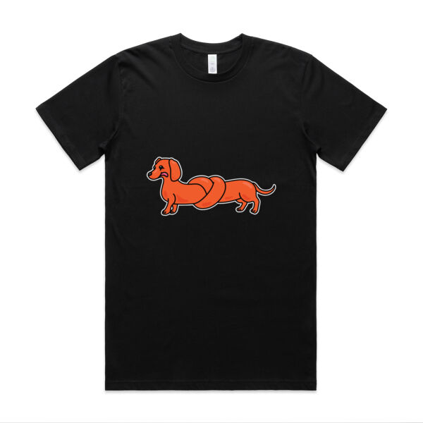 Sausage Dog - Pretzel Tan - AS Colour - Classic Organic Tee Thumbnail