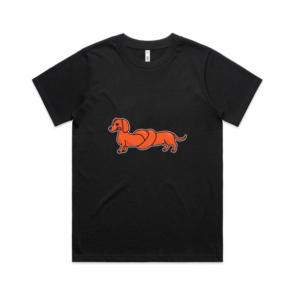 Sausage Dog - Pretzel Tan - AS Colour - Women's Classic Tee Thumbnail