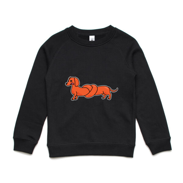 Sausage Dog - Pretzel Tan - AS Colour - Youth Supply Crew Sweatshirt Thumbnail