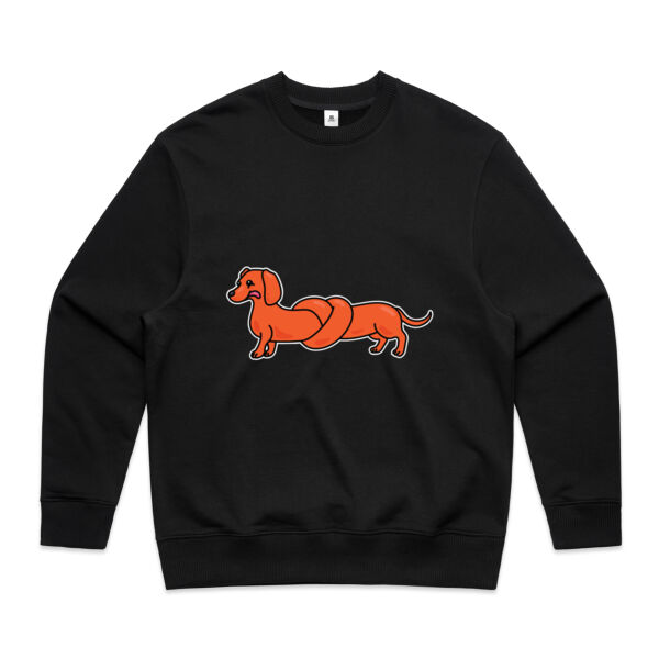 Sausage Dog - Pretzel Tan - AS Colour - Men's Heavy Crew Thumbnail