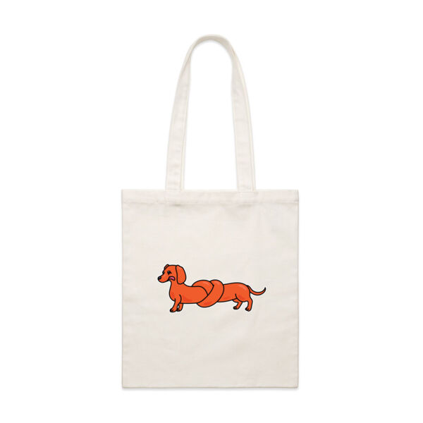 Sausage Dog - Pretzel Tan - AS Colour - Parcel Tote (Smallest) Thumbnail